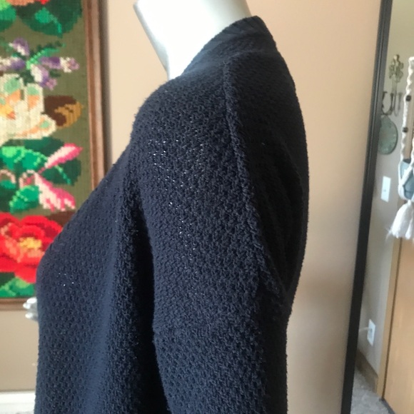 Workshop Republic Clothing Women’s Small Black Open Front Cardigan Soft - Picture 6 of 14